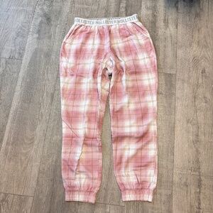 Women's Small Pink Hollister Tappered Pajama Pants